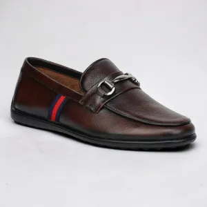 ZOOM D9845 BROWN Men's Loafers/Leather Shoes
