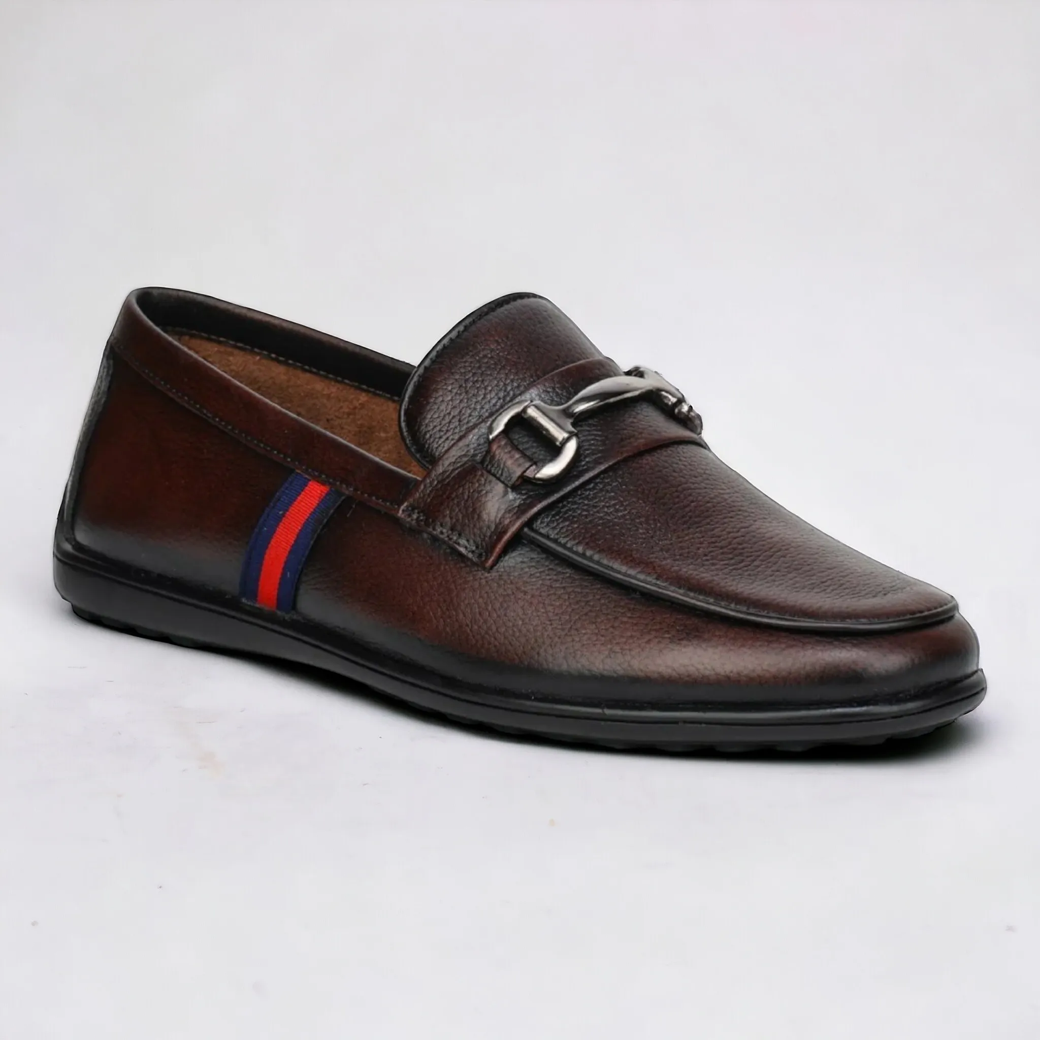 ZOOM D9845 BROWN Men's Loafers/Leather Shoes