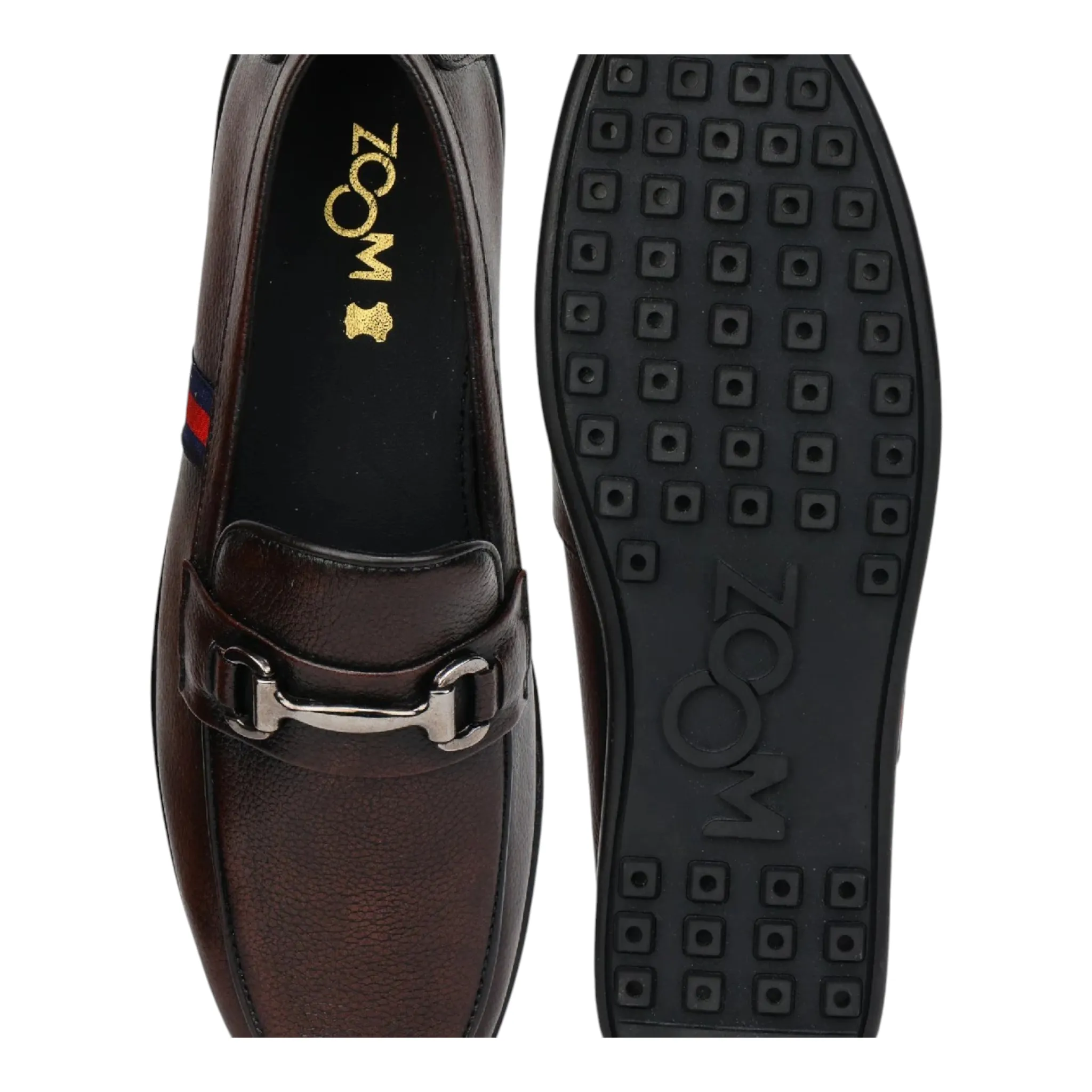 ZOOM D9845 BROWN Men's Loafers/Leather Shoes