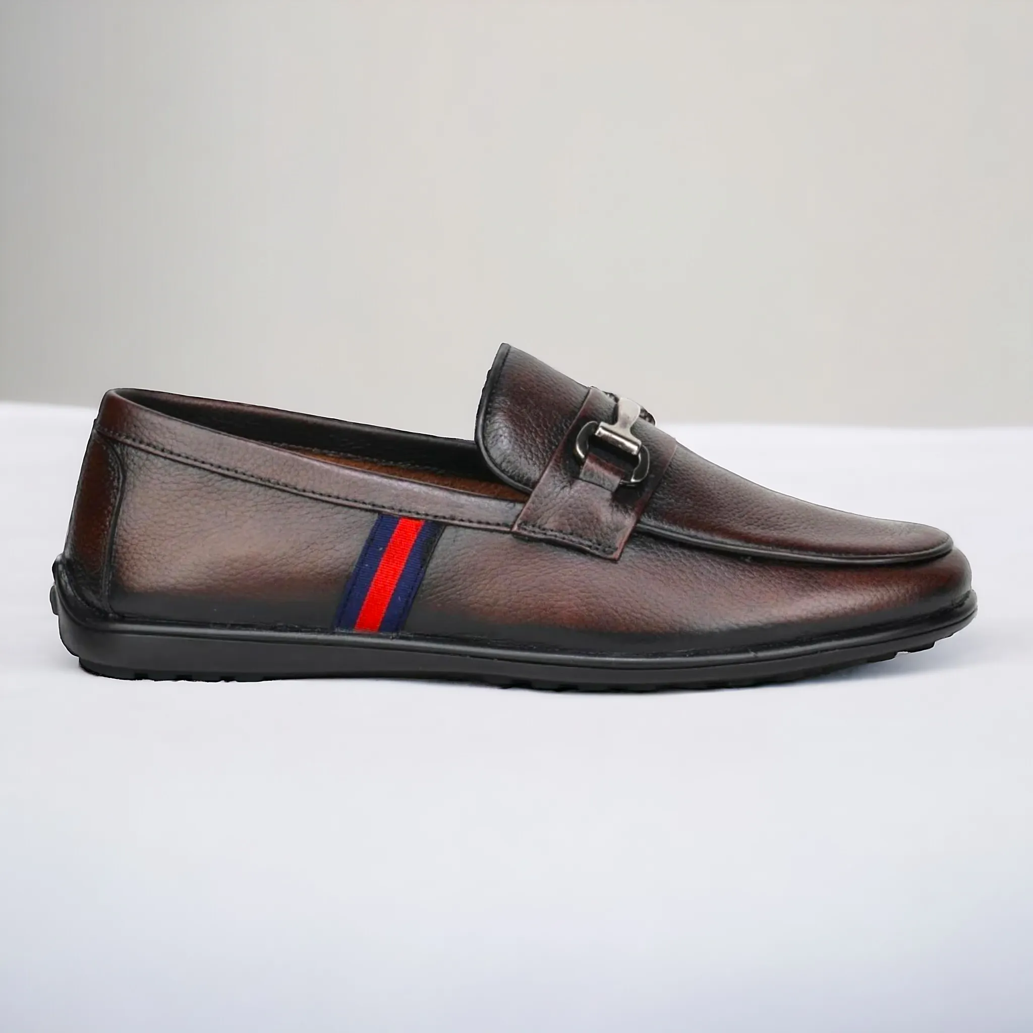 ZOOM D9845 BROWN Men's Loafers/Leather Shoes